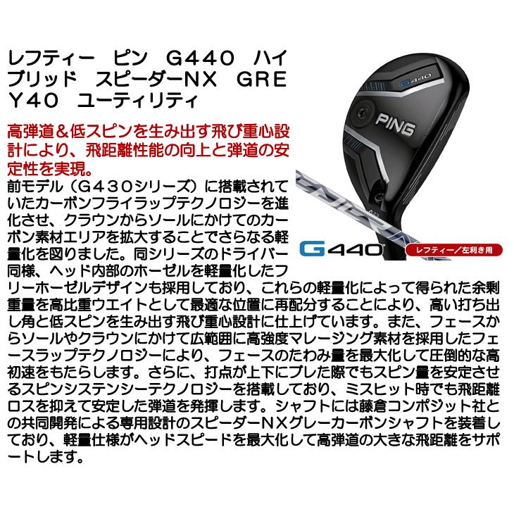 PING（ピン） レフティー PING G440 ハイブリッド ユーティリティ