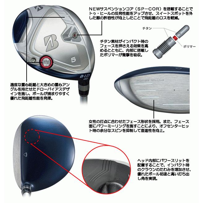 BRIDGESTONE GOLF レディス/女性用 ブリヂストン B-LD エアー BRIDGESTONE GOLF レディス/女性用 ブリヂストン B-LD エアー