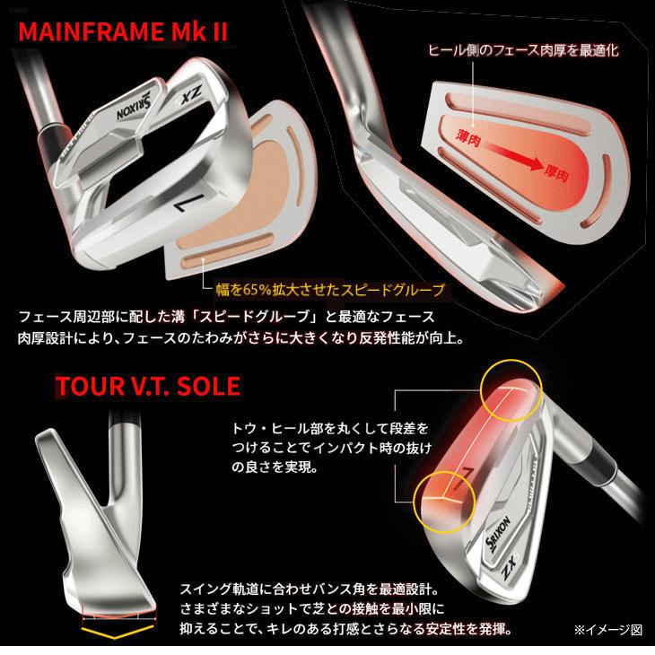 スリクソン ZX5 MKII NSプロ モーダス3 ツアー105 DST アイアンセット 6本 右用｜leftygolf｜07