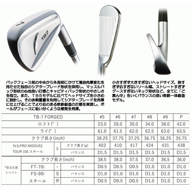 FOURTEEN フォーティーン TB7 フォージド FS90Iスチール 単品 5