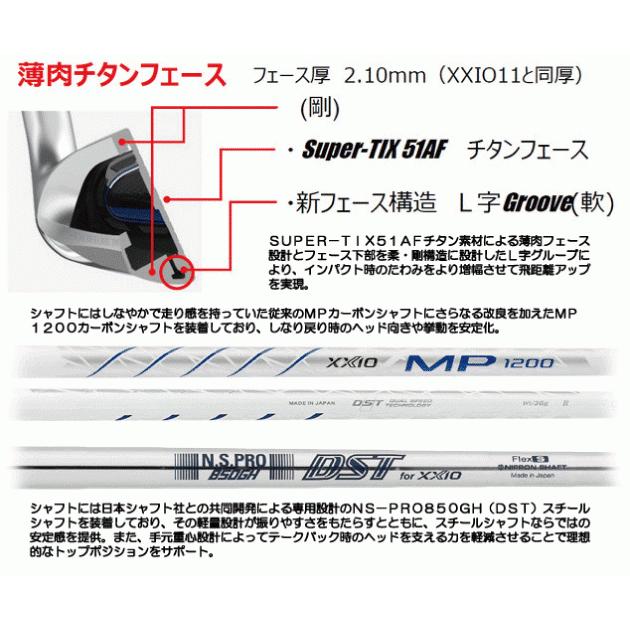 週末限定クーポン配信中 ダンロップ ゼクシオ12 MP1200 ネイビー フルセット スチールアイアン 12本セット 右用|leftygolf|09