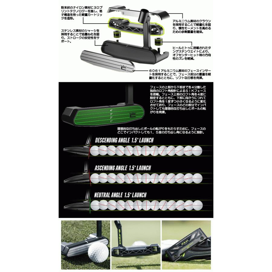 KING（COBRA） コブラ KING 3D プリンテッド GRANDSPORT-35 パター 右