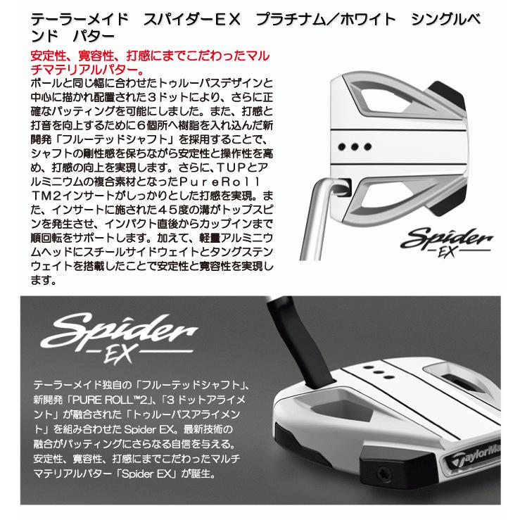 TaylorMade（テーラーメイド） スパイダーEX プラチナム/ホワイト