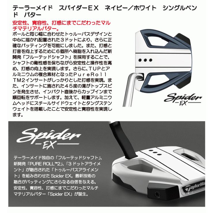 TaylorMade テーラーメイド スパイダーEX ネイビー/ホワイト
