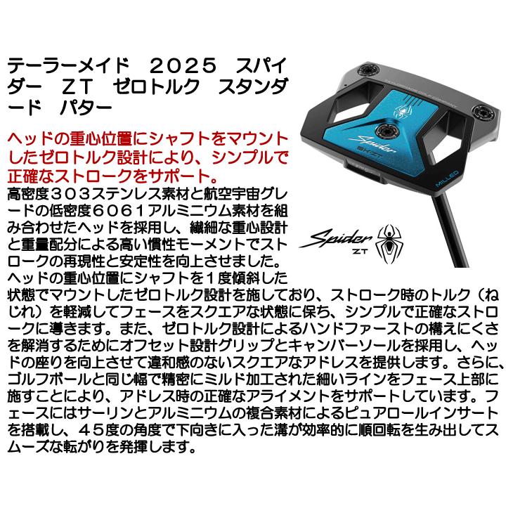TaylorMade（テーラーメイド） スパイダー ZT スタンダード ゼロトルク