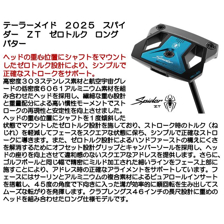 TaylorMade（テーラーメイド） スパイダー ZT ロング ゼロトルク