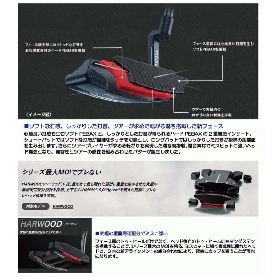 PING ピン 2021 ハーウッド HARWOOD PP58グリップ パター 右用