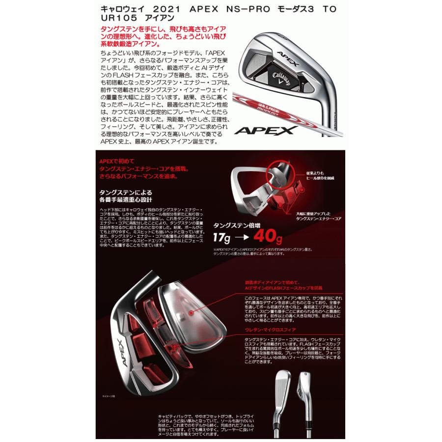Callaway（キャロウェイ） 訳あり 2021 APEX エイペックス NSプロ