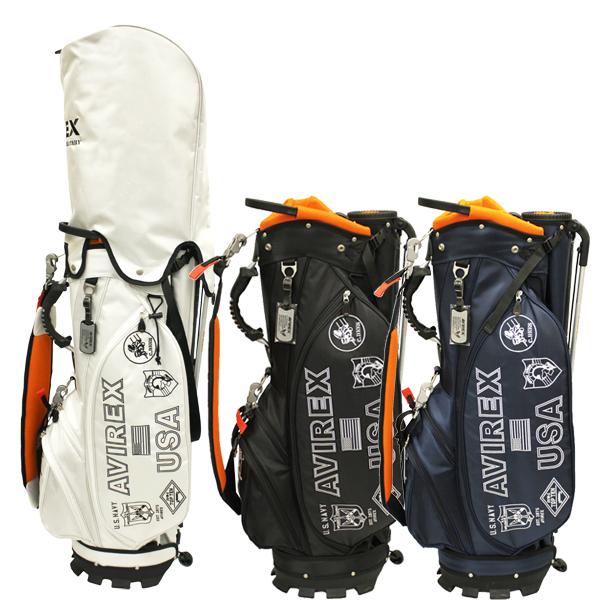 AVIREX GOLF アヴィレックス　クラブケースセット　キャディバッグ AVIREX（アヴィレックス） BB1-27C スタンドクラブケース付キ キャディ