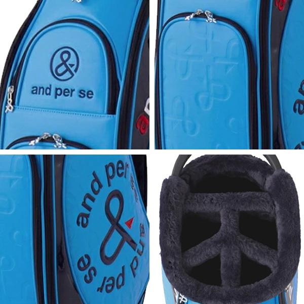 and per se 2025年新作キャディバッグユニセックス ターコイズ