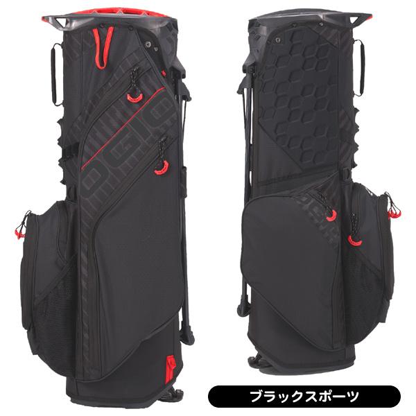 OGIO ブラック キャディバッグ OGIO キャディバッグ 9.5型 2kg 14分割 ブラックxグレーxライト