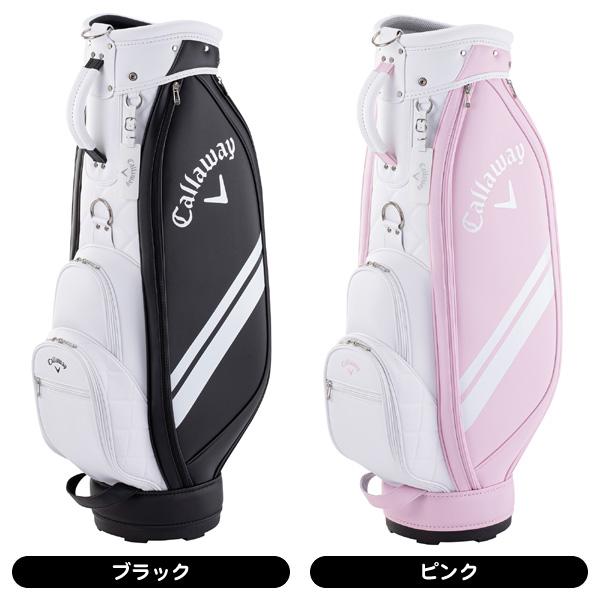 Callaway ソフトキャディバッグ ホワイト・ブラック・ピンク Callaway（キャロウェイ） 付属ネームタグ名入れ無料 レディース 2024