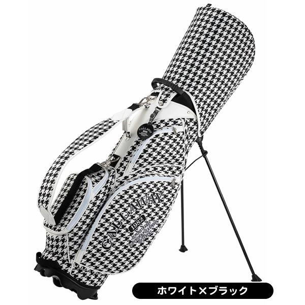 新品未使用Callaway キャディバッグ ネームプレート付きホワイトブラック Callaway ☆付属ネームタグ名入れ無料☆キャロウェイ 2024FW SPL