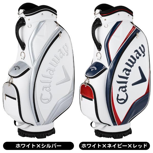 Callaway キャディバッグ ホワイト/レッド Callaway（キャロウェイ） キャディバッグ エクシア メンズ カート型