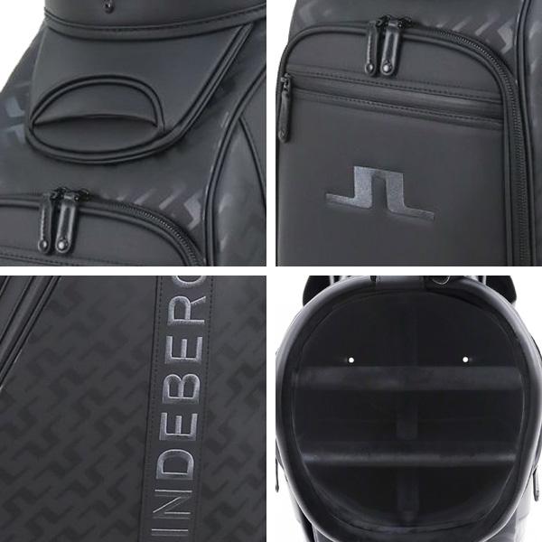 VESSEL J.LINDBERG コラボ　キャディバッグ J.LINDEBERG - VESSELコラボ キャディバッグ | ネイビー×レッド | ユニ