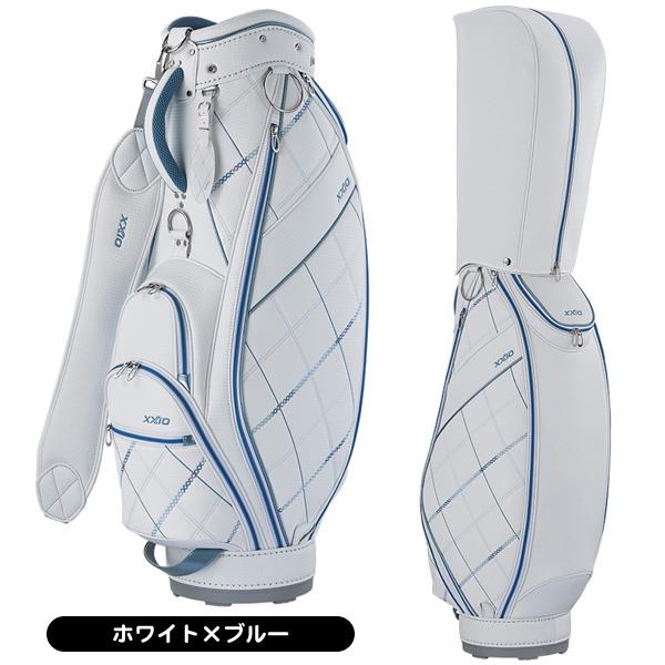 【新品未使用】XXIO キャディバッグ グレー/ホワイト　レディース XXIO ゼクシオ レディース キャディバッグ ホワイト系 8.5型