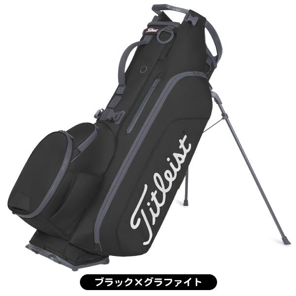 新品同様！Titleist キャディバッグ 9.5型 軽量 スタンド式 黒