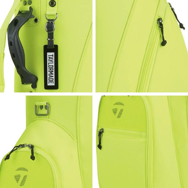 TAYLORMADE BOXロゴ　キャディバッグ 蛍光イエロー　ネオン TAYLORMADE BOXロゴ キャディバッグ 蛍光イエロー ネオン