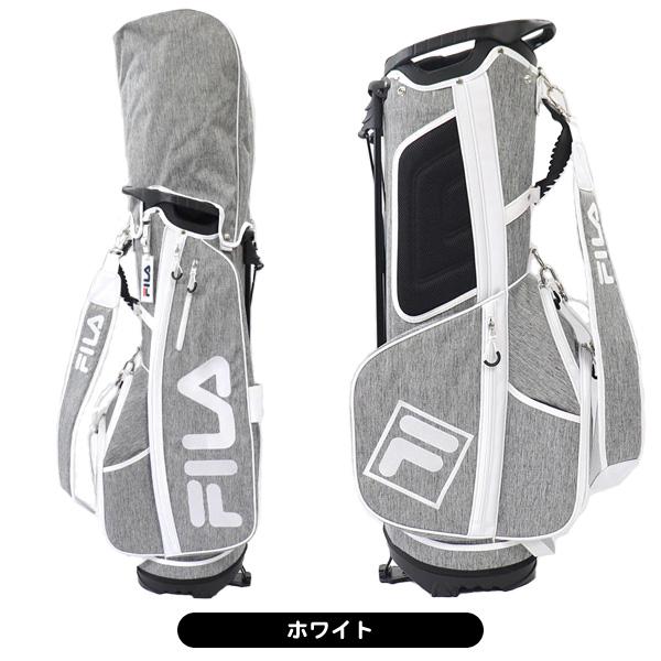 FILA スタンドバッグ 9.5型 フィラ キャディバッグ　ホワイト FILA スタンドバッグ 9.5型 フィラ キャディバッグホワイト