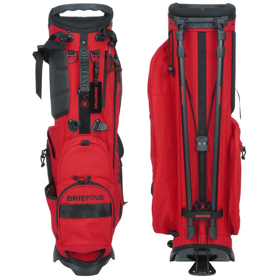 新品ブリーフィングCR-4#02 BRG213D23キャディバッグ赤 BRIEFING GOLF（ブリーフィングゴルフ） ブリーフィング CR-4 #02