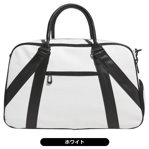  ボストンバッグ 黒/白 adidas（アディダス） 2023 合成皮革 MKO67 シューズポケット付き