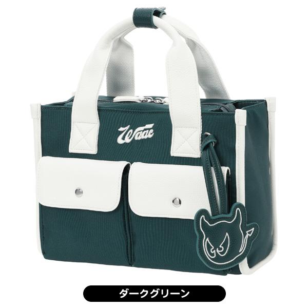 WAAC ゴルフ用トートバッグ ホワイト グリーン WAAC ワック ラウンドトートバッグ 072264820 メンズ レディース