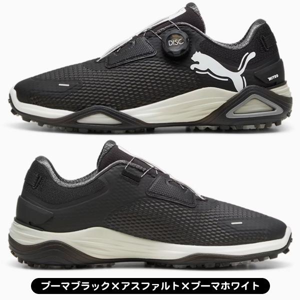 PUMA シャドウキャット ニトロディスク ゴルフシューズ ブラック/ホワイト プーマゴルフ/ウィメンズ ゴルフ シャドウキャット ニトロ