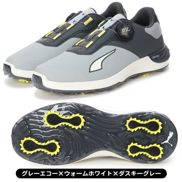 【新品未使用】Puma ゴルフシューズ ダイヤル式 27cm 爆買 ゴルフシューズ ダイヤル式 BOA スパイクレス スニーカー