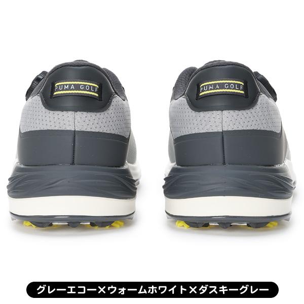 PUMA GOLF プーマニトロ ゴルフシューズ グレー/イエロー PUMA プーマ ゴルフシューズ パワーアセンド ニトロ ディスク