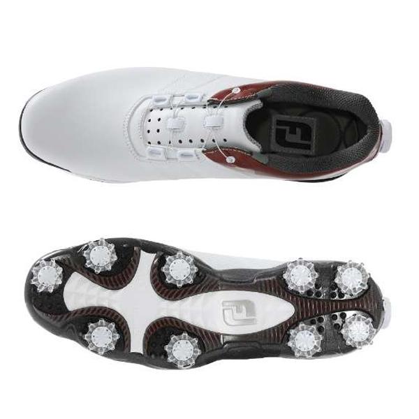 FootJoy BOAシステム ゴルフシューズ ホワイト/レッド Amazon | FootJoy メンズ Tour X Boa 前シーズンスタイル ゴルフ