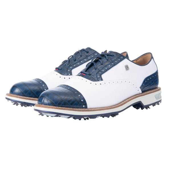 FootJoy ドライジョイツアー　ホワイト/ネイビー 中古 フットジョイ FootJoy ゴルフシューズ 25.5 ホワイト