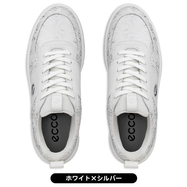 ecco ゴルフシューズ 女性用 ホワイト/シルバー ecco（エコー） 【在庫処分】ecco ゴルフシューズ ストリート 720