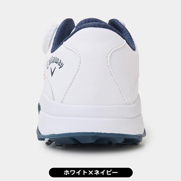 Callaway ゴルフシューズ 女性用 ホワイト/レッド/ネイビー Callaway (キャロウェイ) ゴルフシューズ レディース SIZE 23cm