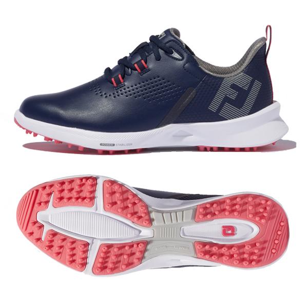 FootJoy - レディス/嚊左衛門用 フットジョイ 2022 FUEL LACE フューエル スピード競技 92374W 米国海軍/さくら色 ゴルフシューズ