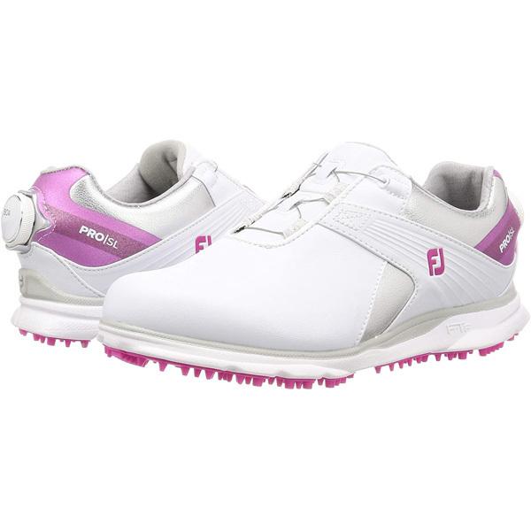 【新品】フットジョイ〈PRO　SL〉ゴルフシューズ（26）FJ　BOA レザー白 FootJoy（フットジョイ） レディス/女性用 2020 プロ SL BOA 98129
