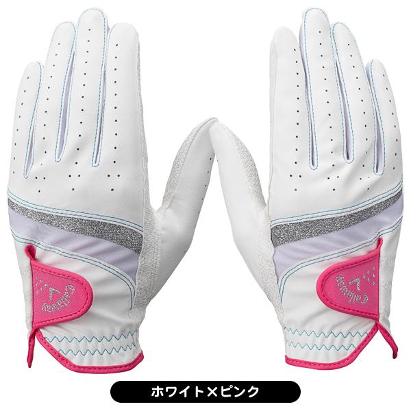  ゴルフグッズセットBOA ホワイトピンク ケース 手袋 Callaway（キャロウェイ） ゴルフグローブ 手袋 スタイル デュアル