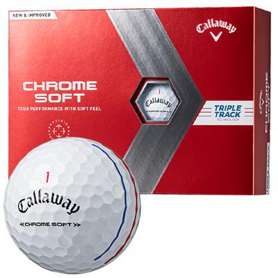 Callaway キャロウェイ ゴルフボール CHROME SOFT 2022 TRIPLE TRACK ホワイト