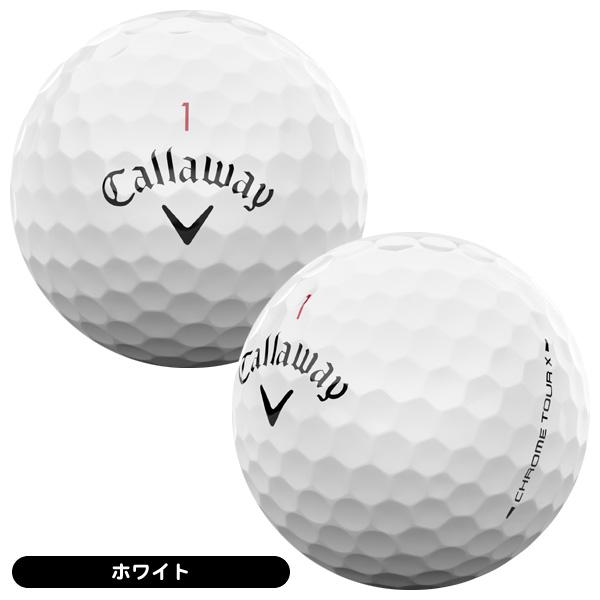 キャロウェイ　ゴルフバッグ　ホワイトとゴルフボール　ホワイト　2点セット Callaway（キャロウェイ） クロムツアー X ゴルフボール 1ダース 12球