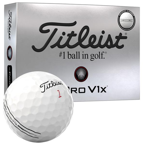 タイトリスト 2025 プロ V1x レフトダッシュ AIMエンハンスド ゴルフボール ［1ダース］ の商品画像