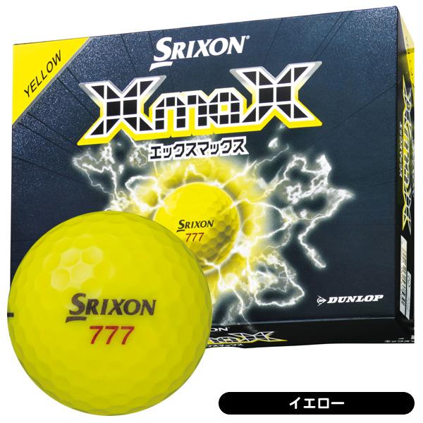 SRIXON Xmax ゴルフボール イエロー 2ダース DUNLOP（ダンロップ） スリクソン エックスマックス2 ゴルフボール 1