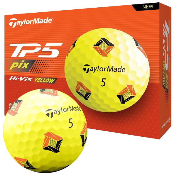 TaylorMade テーラーメイド 2024 TP5 ゴルフボール (PIXデザイン