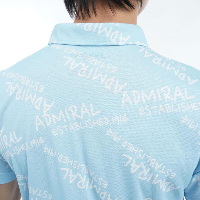 Admiral Golf ゴルフ アドミラル ランダムロゴプリントシャツ