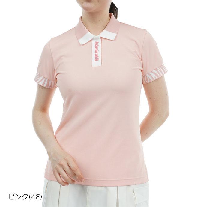 ゴルフ レディース/女性用 アドミラル ゼブラモチーフリブポロシャツ ADLA425｜leftygolf｜10