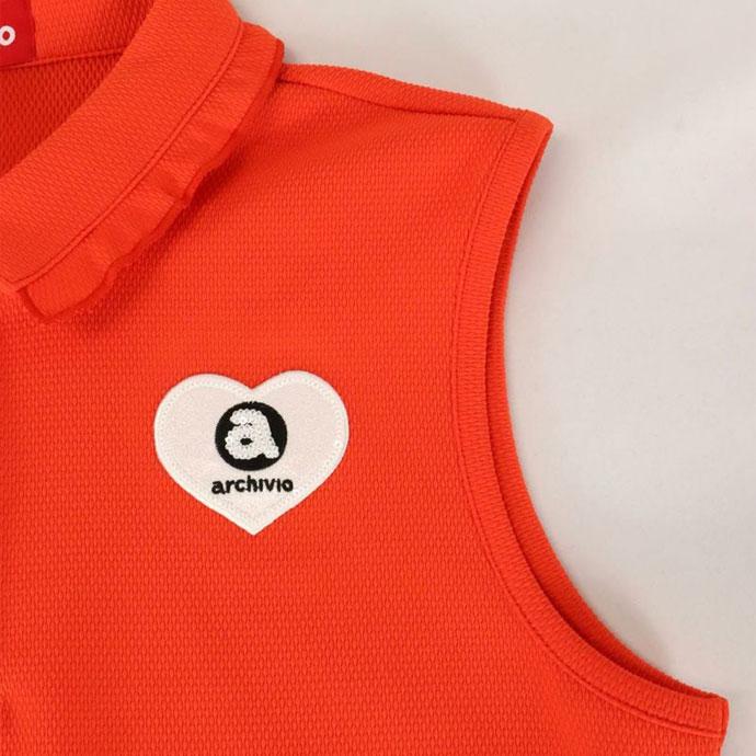 まだ暑い秋にお勧め☆アルチビオ☆トリムトップス☆ノースリーブポロ☆38(M)新品 archivio ゴルフ レディース/女性用 アルチビオ ノースリーブ