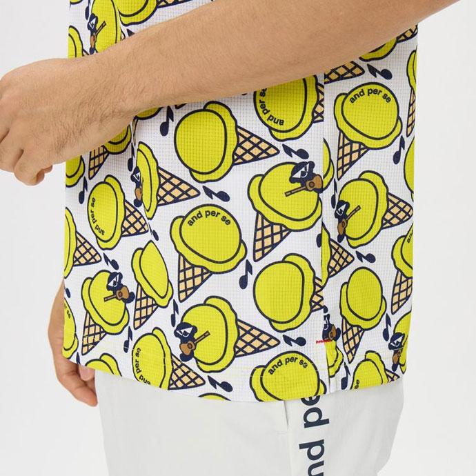 and per se（アンパスィ） ゴルフ メンズ COOL is COOL プリンテッド