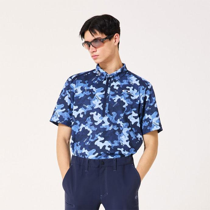 OAKLEY オークリー ゴルフ 長袖シャツ L サイズ OIL BLUE OAKLEY（オークリー） （クリアランス）ゴルフウェア メンズ O-SYNC