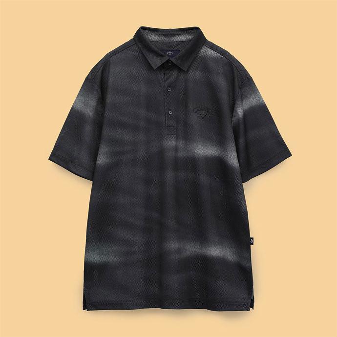 L 新品　Callaway メンズ　ゴルフシャツ 動物柄 Callaway（キャロウェイ） ゴルフ メンズ 半袖シャツ C25134117 春 夏