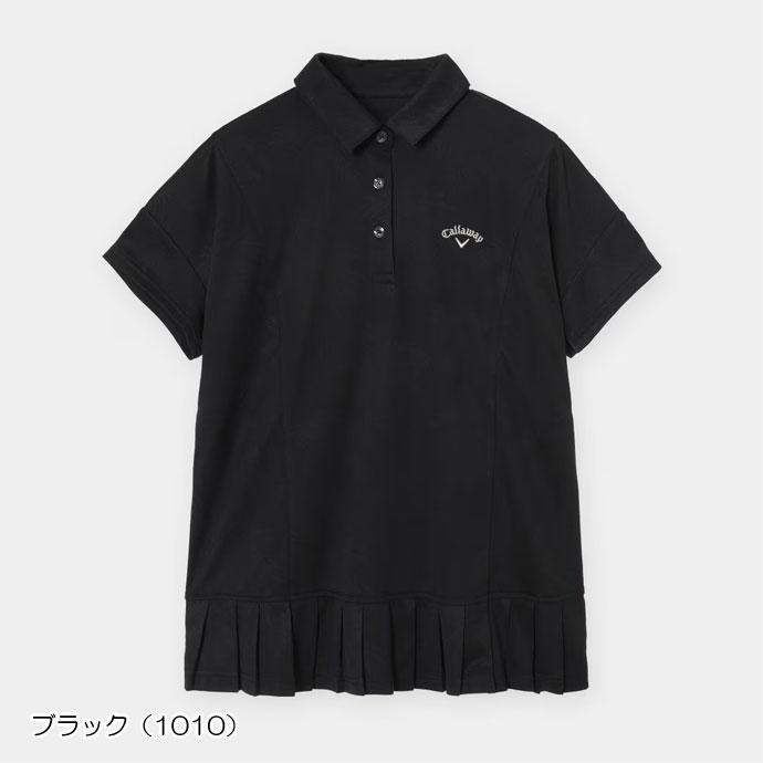 ゴルフ レディース キャロウェイ ヤシの木ジャカード半袖リラックスシャツ 春 夏 26SSの画像