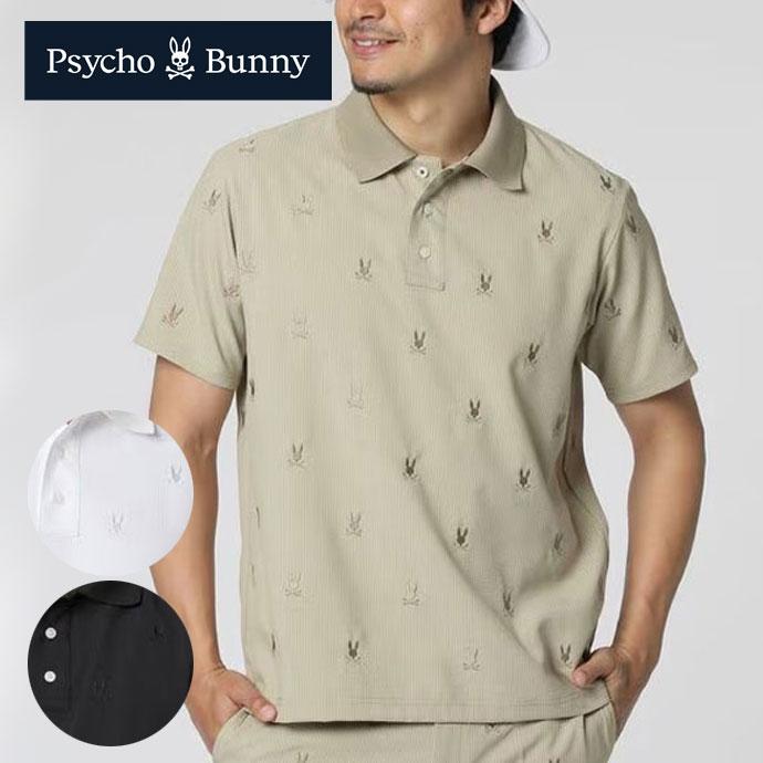 Psycho Bunny（サイコバニー） ゴルフ メンズ 総柄シアサッカー
