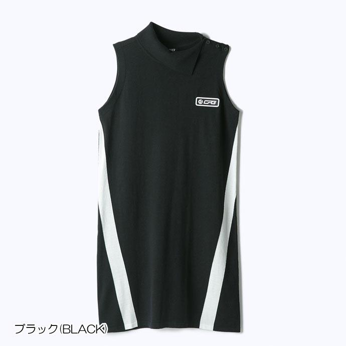 【新品未使用】CPG GOLF ノースリーブポロ サイズ2(M) 新品】シーピージーゴルフ ノースリーブポロシャツ 白×レッド 前